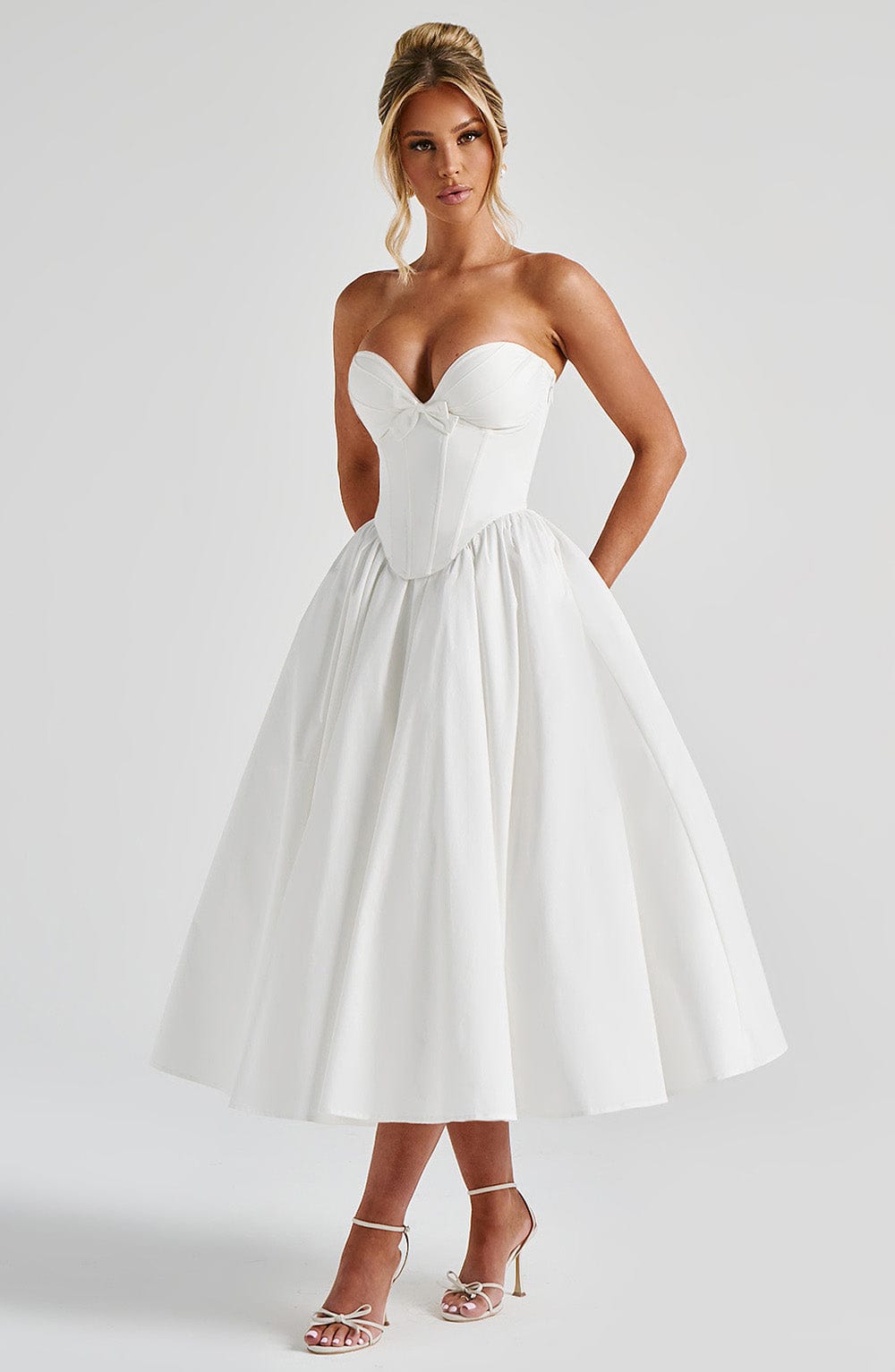 Adele Midi Dress - Ivory