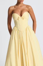 Adele Midi Dress - Lemon
