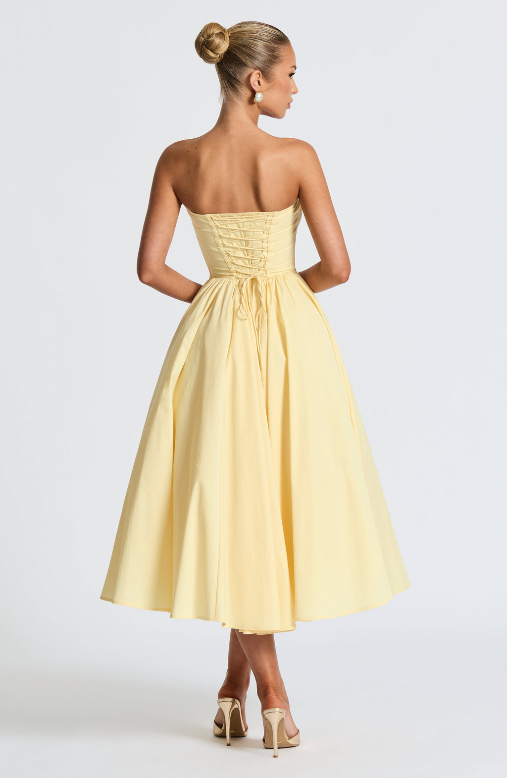 Adele Midi Dress - Lemon