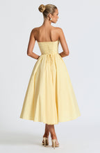 Adele Midi Dress - Lemon