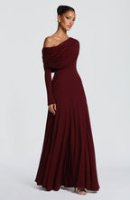 Emma Maxi Dress - Cherry Lacquer