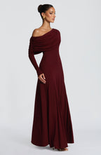 Emma Maxi Dress - Cherry Lacquer