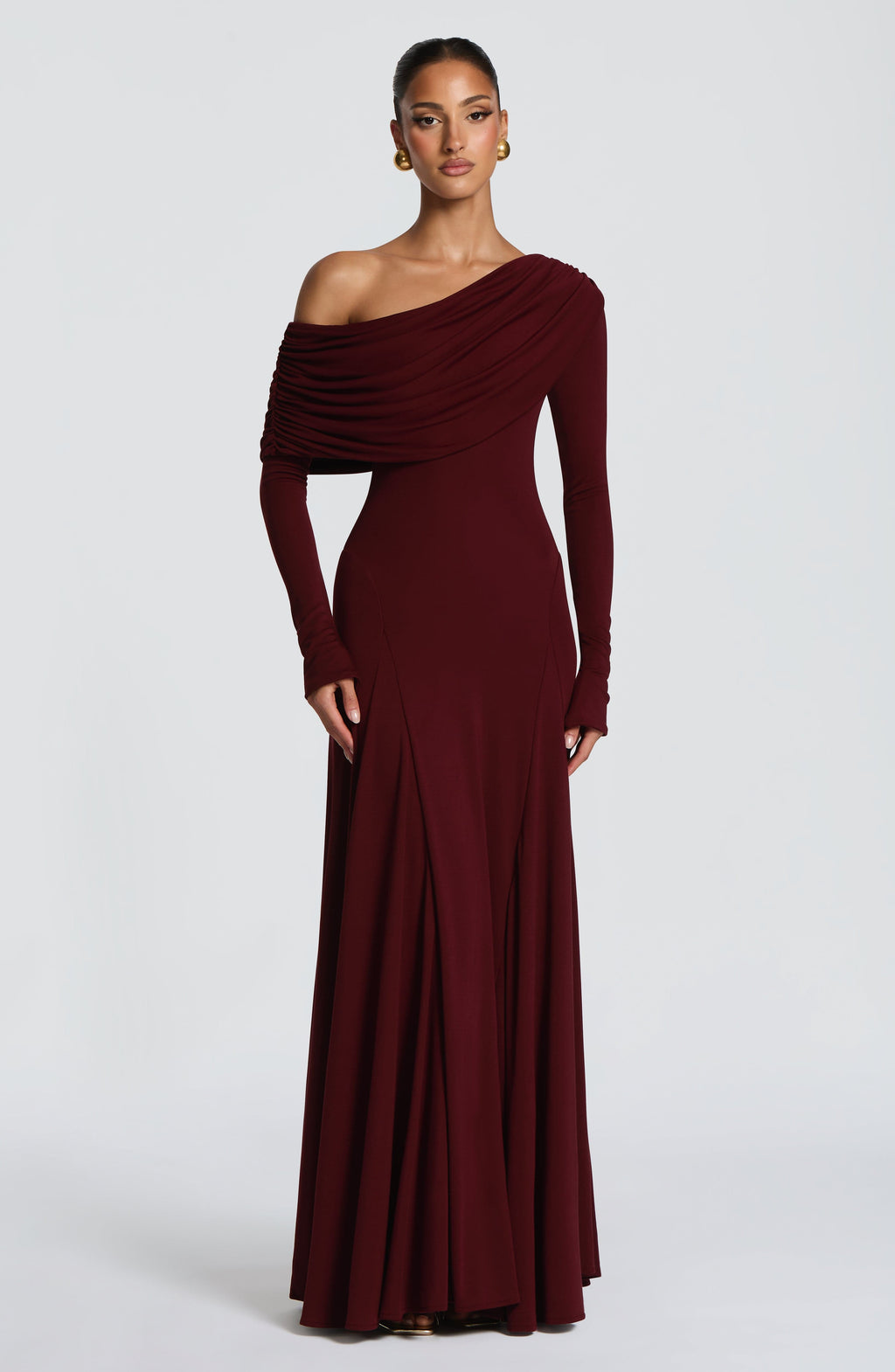 Emma Maxi Dress - Cherry Lacquer