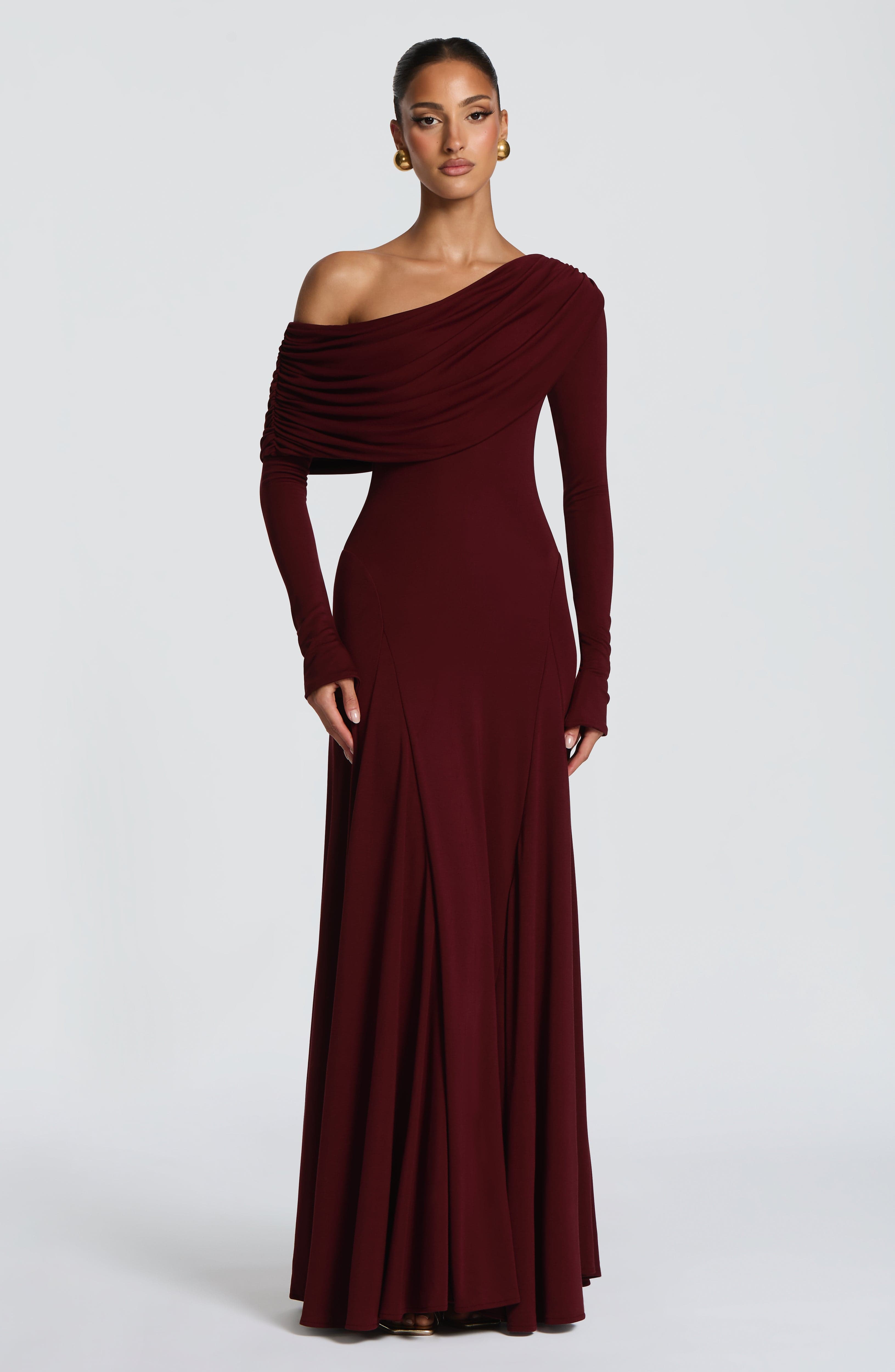 Emma Maxi Dress - Cherry Lacquer