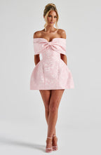 Adele Mini Dress - Blush
