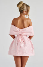 Adele Mini Dress - Blush