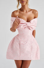 Adele Mini Dress - Blush