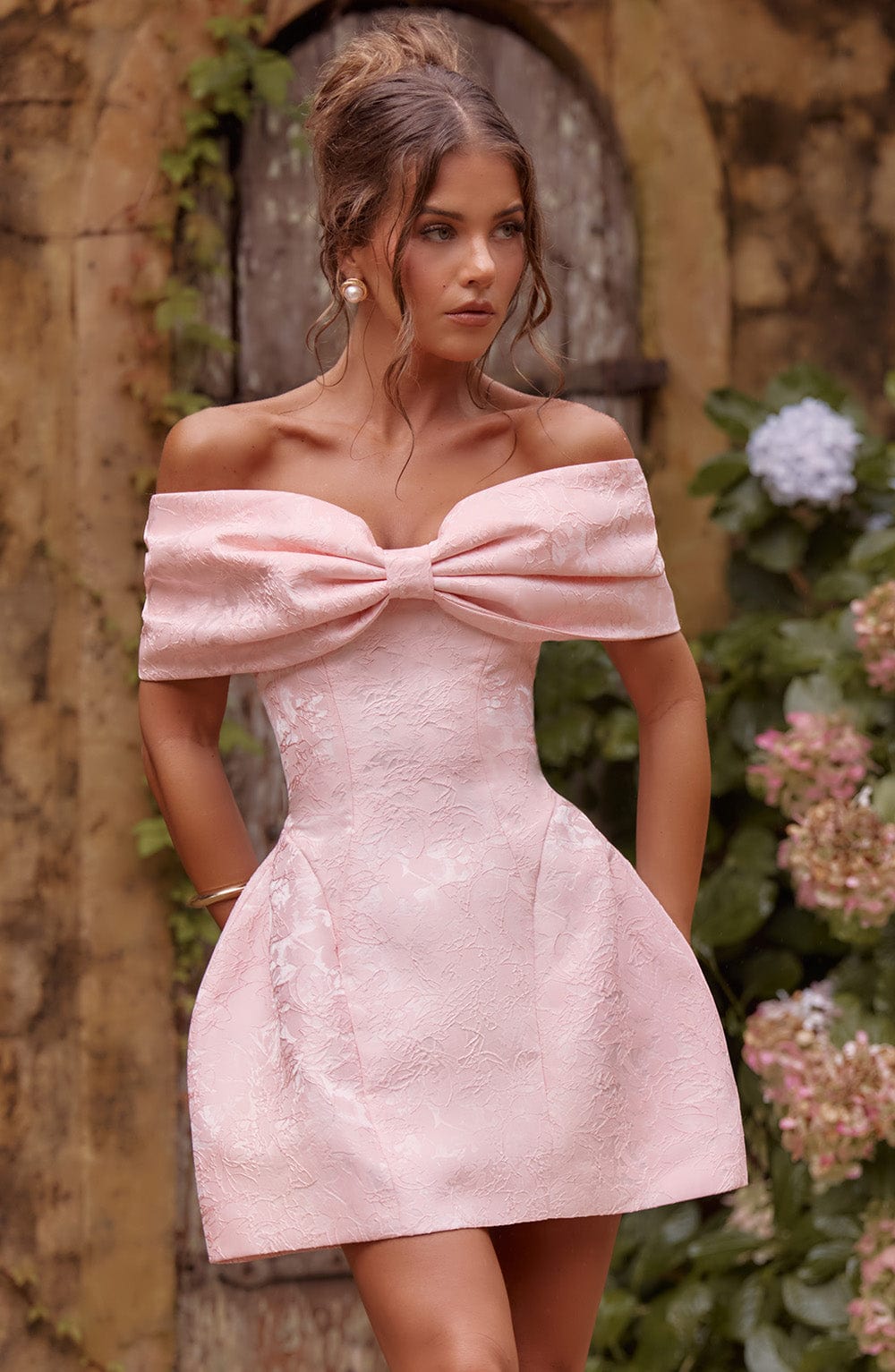 Adele Mini Dress - Blush