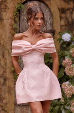 Adele Mini Dress - Blush