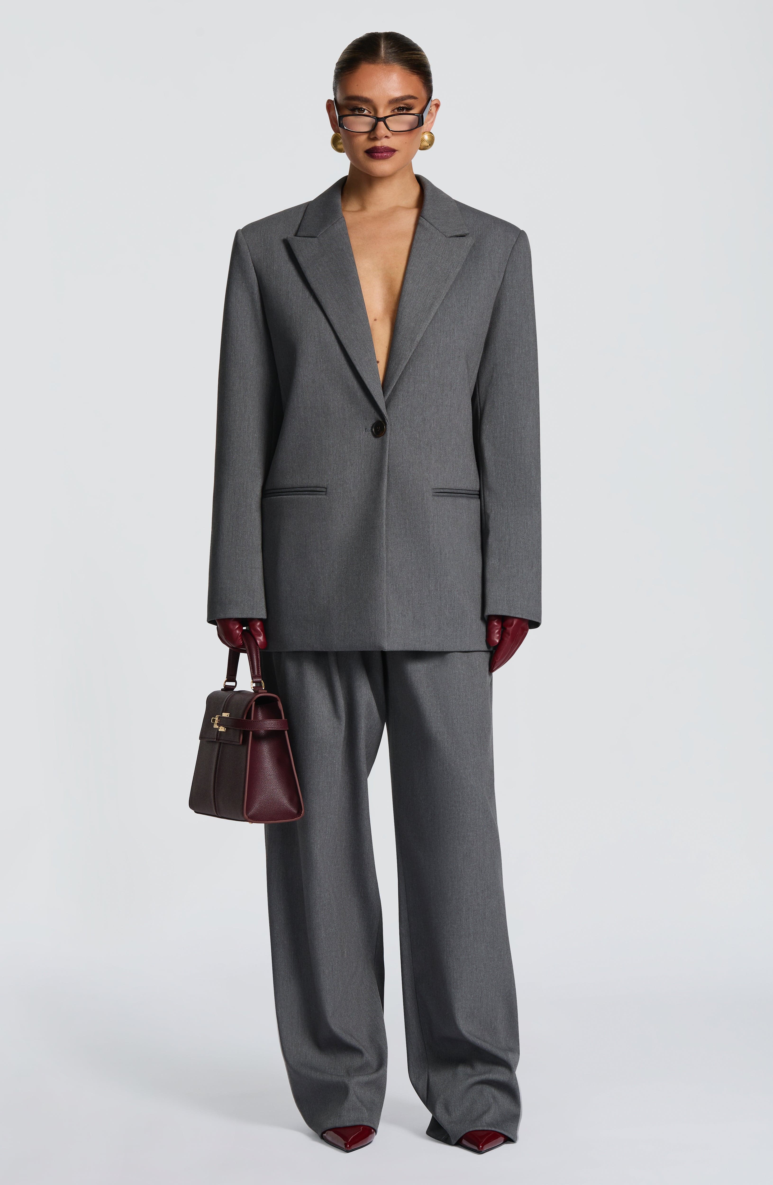 Charlotte Blazer - Grey Marl