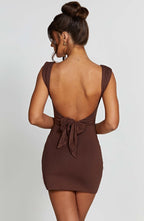 Daisy Mini Dress - Chocolate