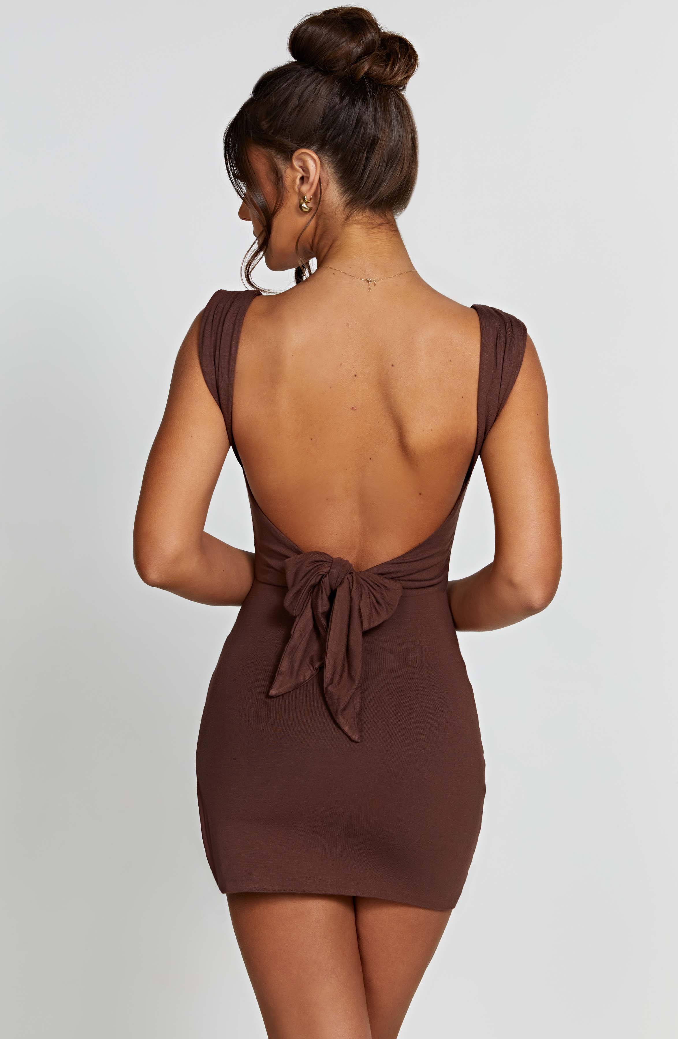Daisy Mini Dress - Chocolate