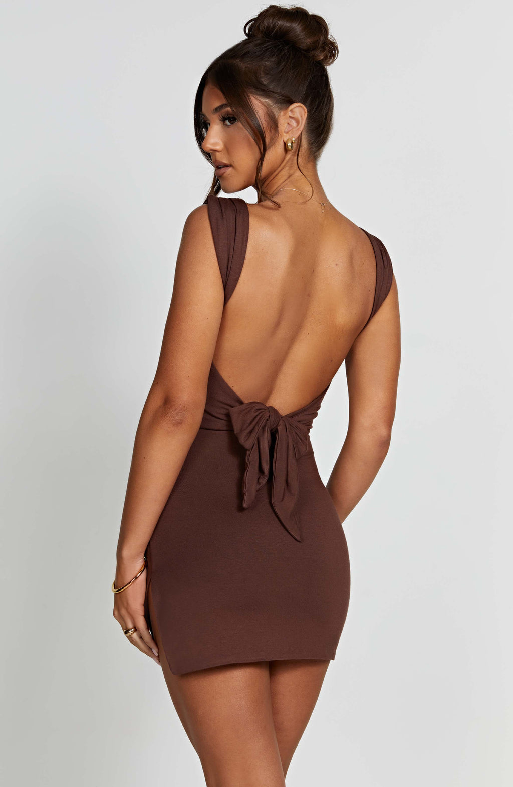 Daisy Mini Dress - Chocolate