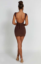 Daisy Mini Dress - Chocolate