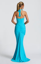 Rose Maxi Dress - Aqua