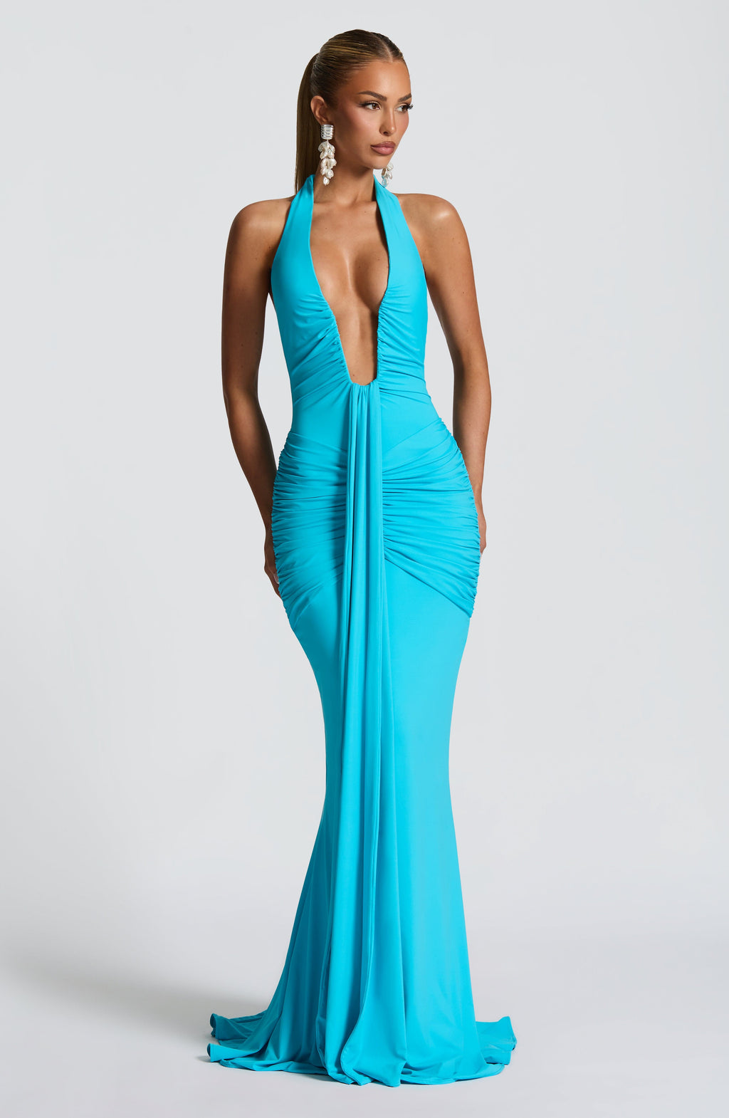 Rose Maxi Dress - Aqua