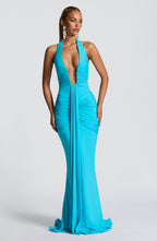 Rose Maxi Dress - Aqua