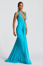Rose Maxi Dress - Aqua