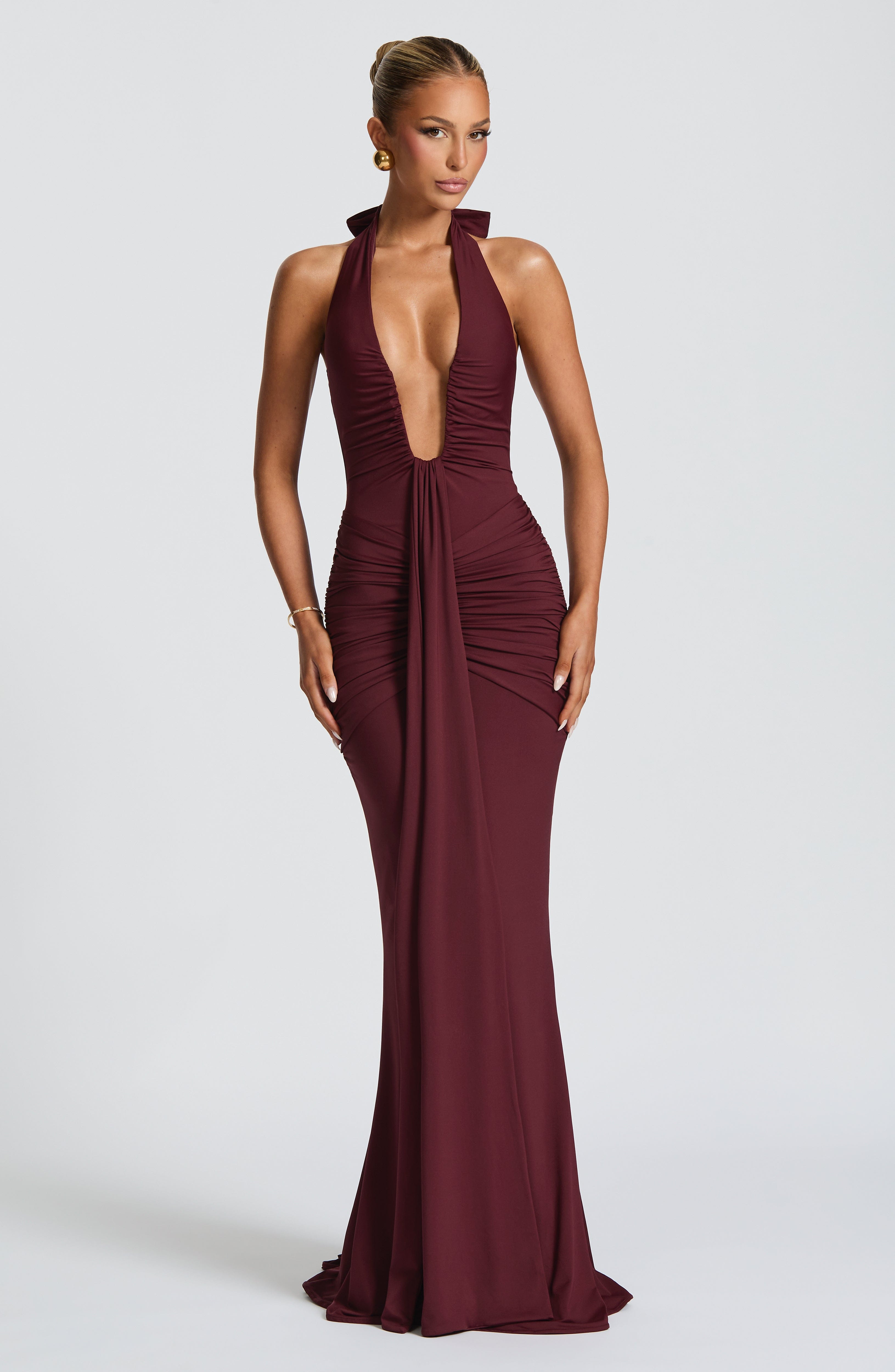 Rose Maxi Dress - Cherry Lacquer