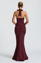 Rose Maxi Dress - Cherry Lacquer