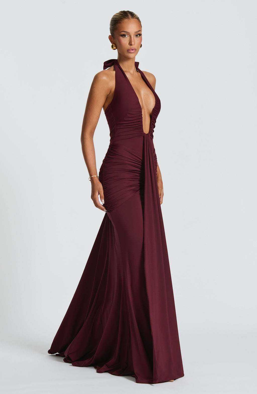 Rose Maxi Dress - Cherry Lacquer