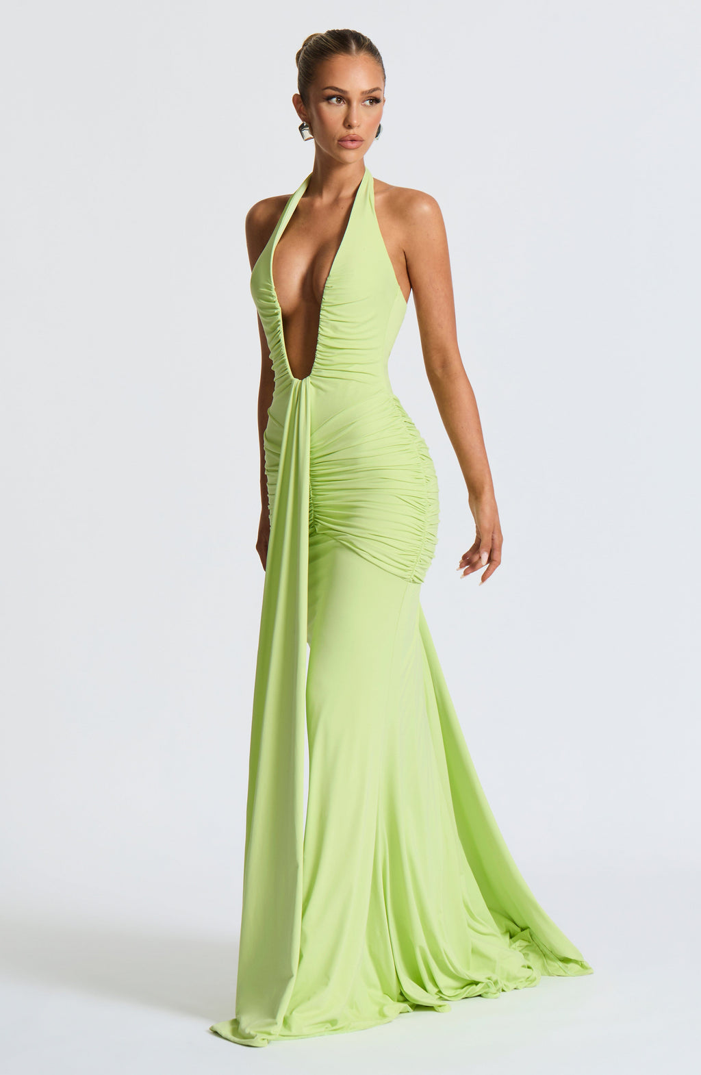 Rose Maxi Dress - Lime