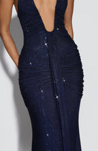 Rose Maxi Dress - Navy Sparkle