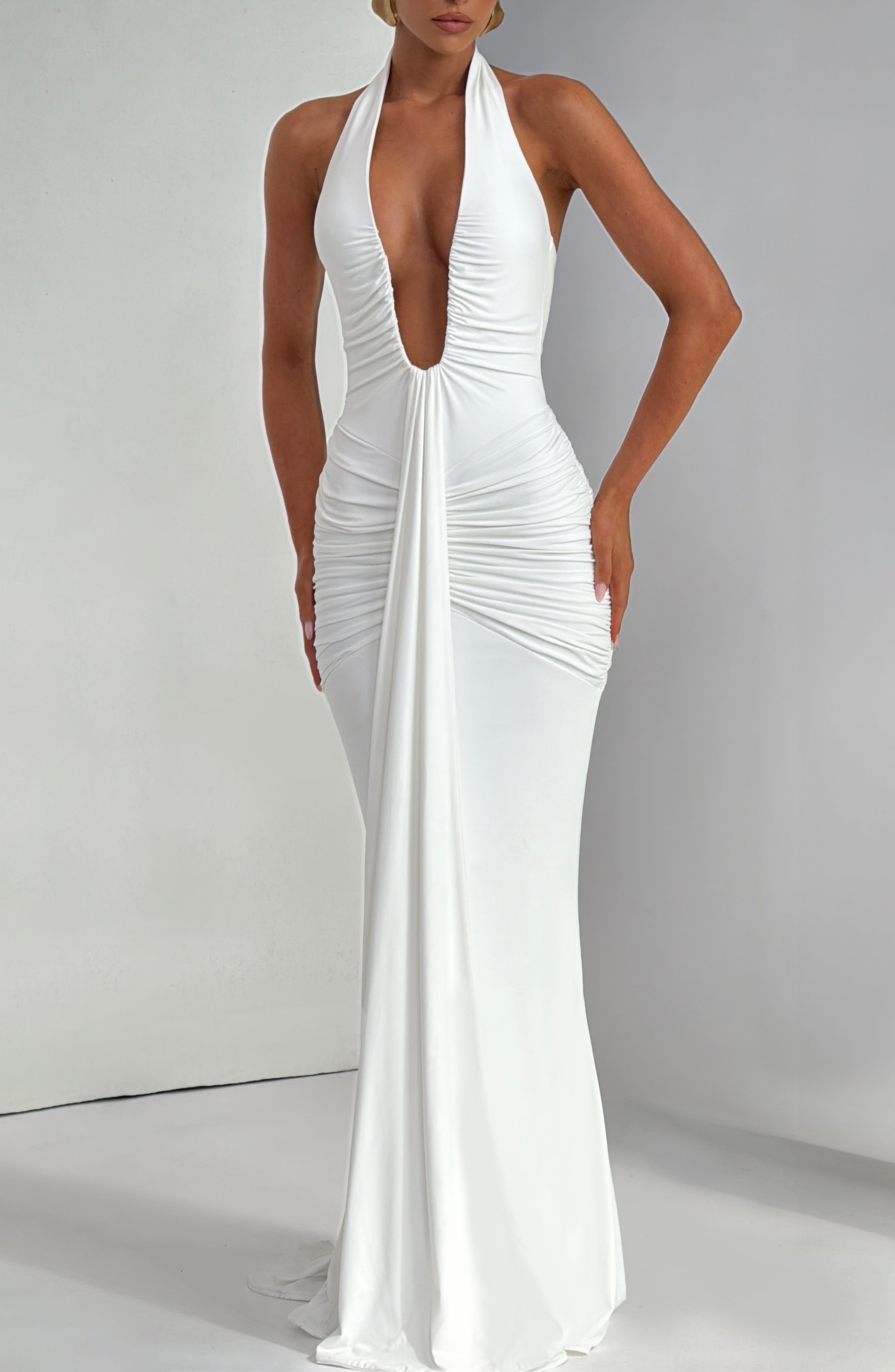 Rose Maxi Dress - White