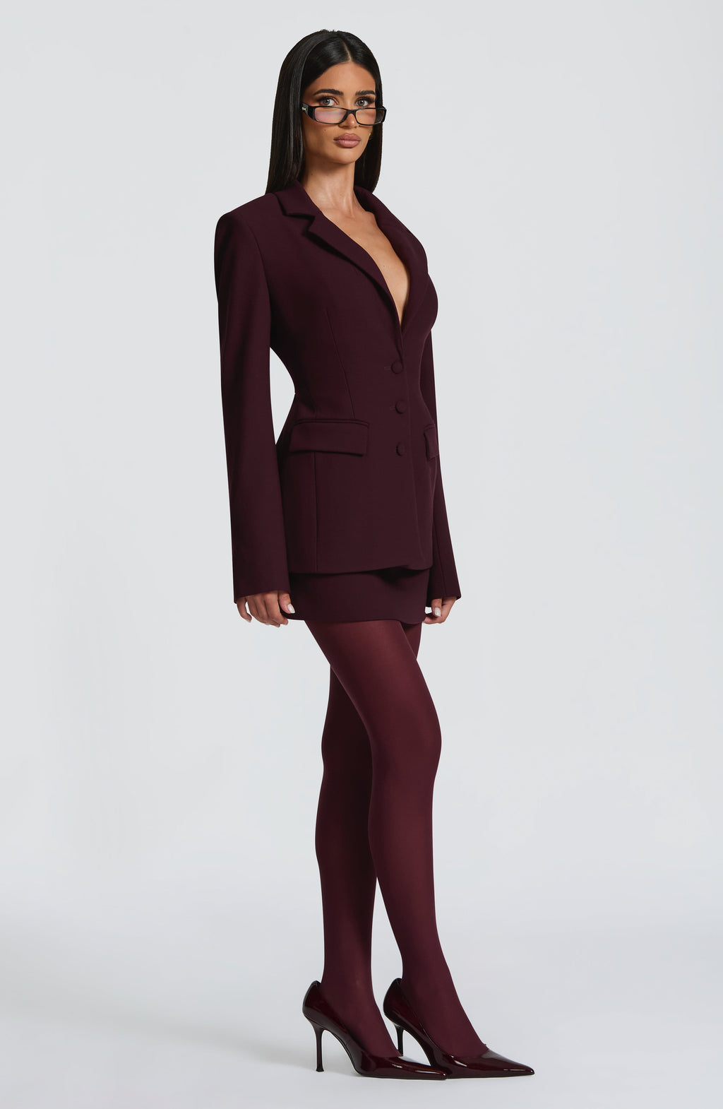Chloe Blazer - Plum