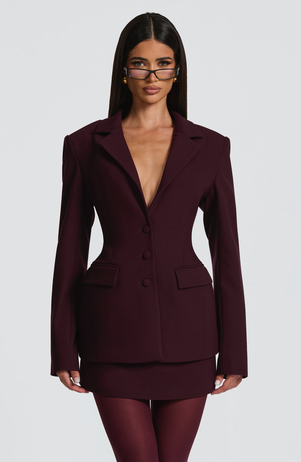 Chloe Blazer - Plum