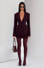 Chloe Blazer - Plum