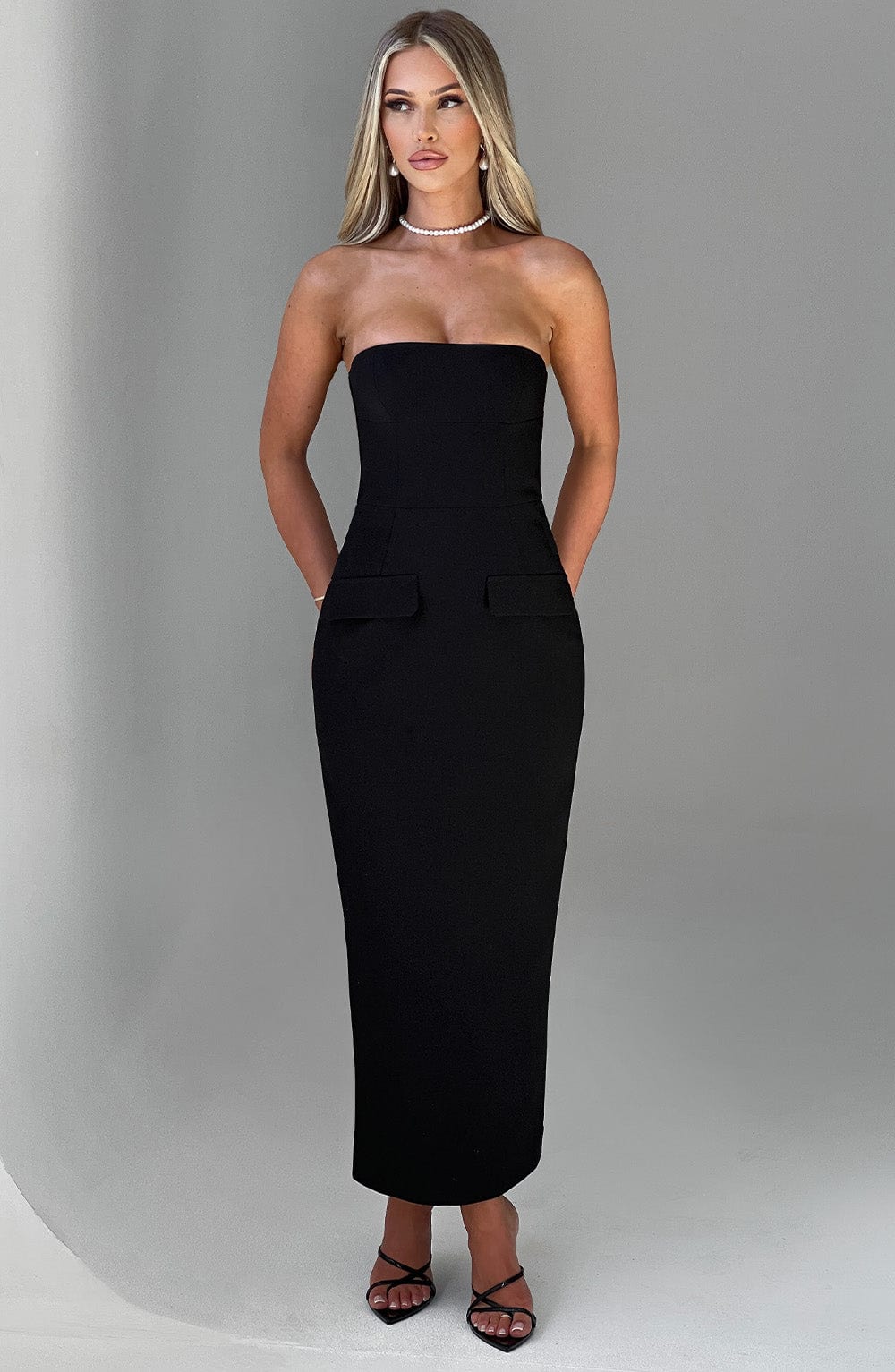 Irene Midaxi Dress - Black