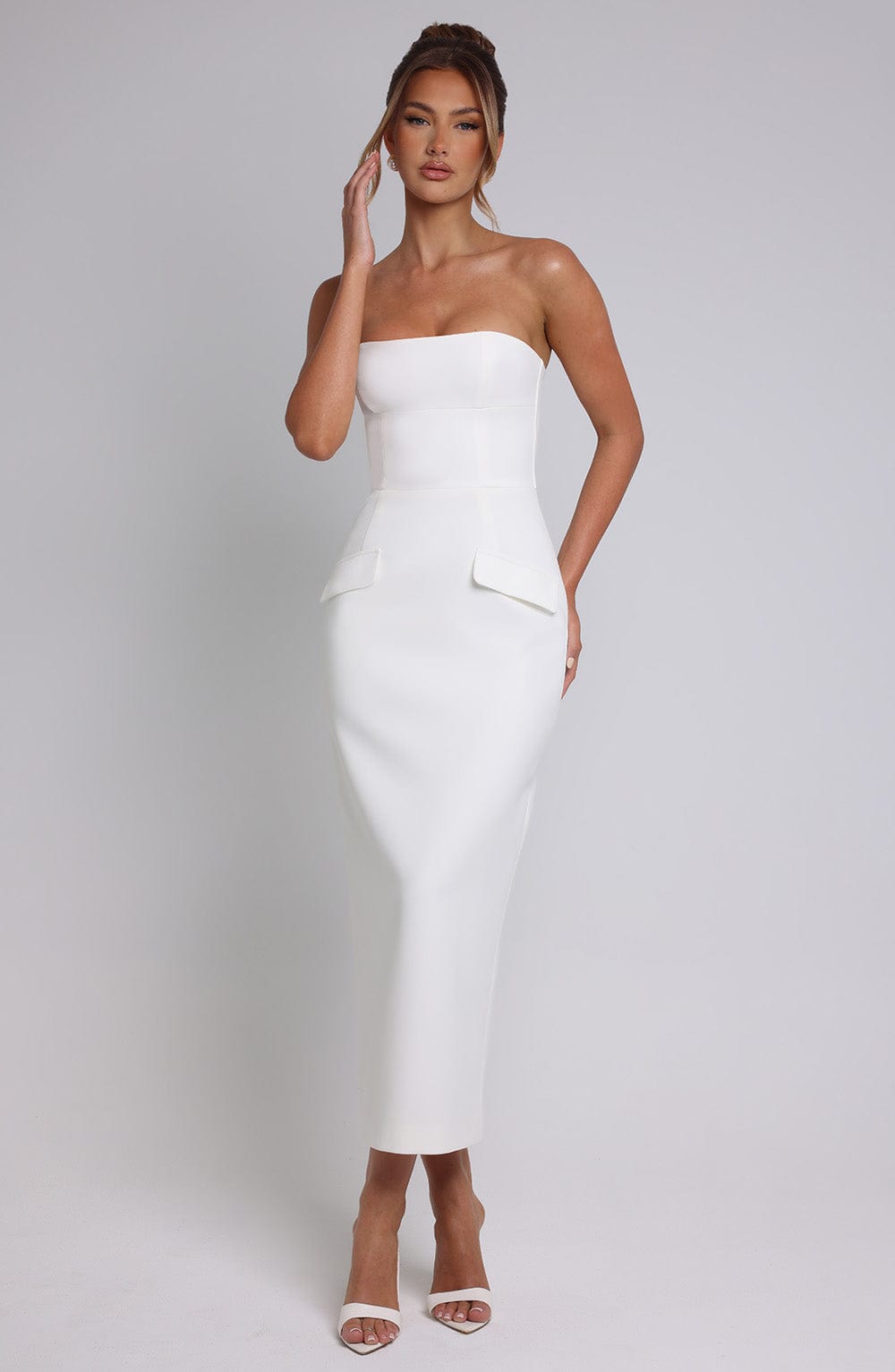 Charlotte Midaxi Dress - Ivory