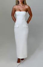 Charlotte Midaxi Dress - Ivory
