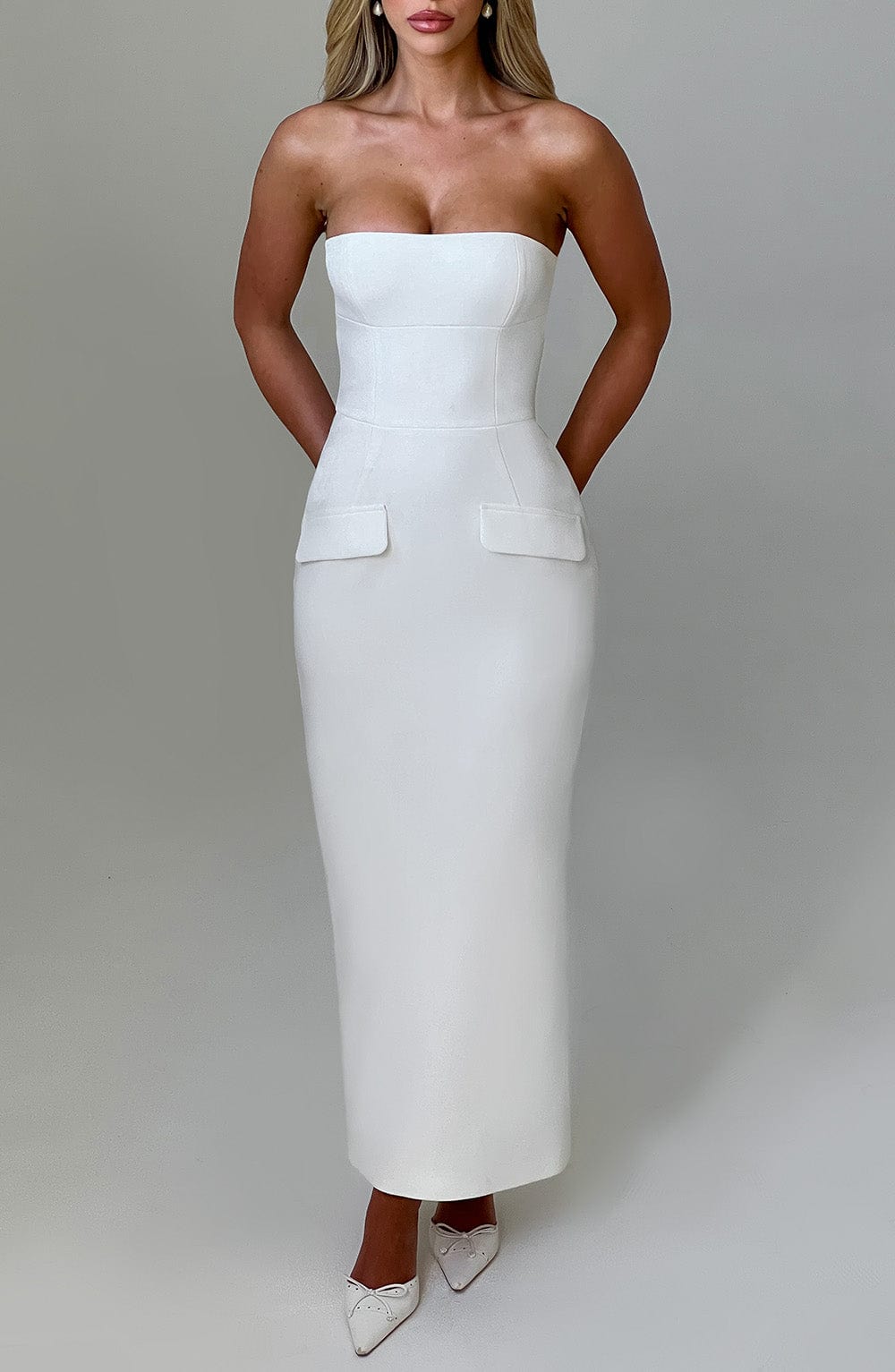 Charlotte Midaxi Dress - Ivory