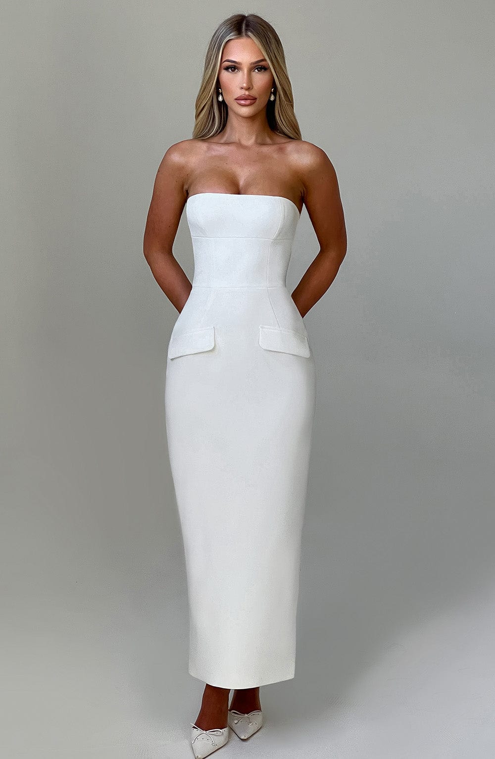 Charlotte Midaxi Dress - Ivory
