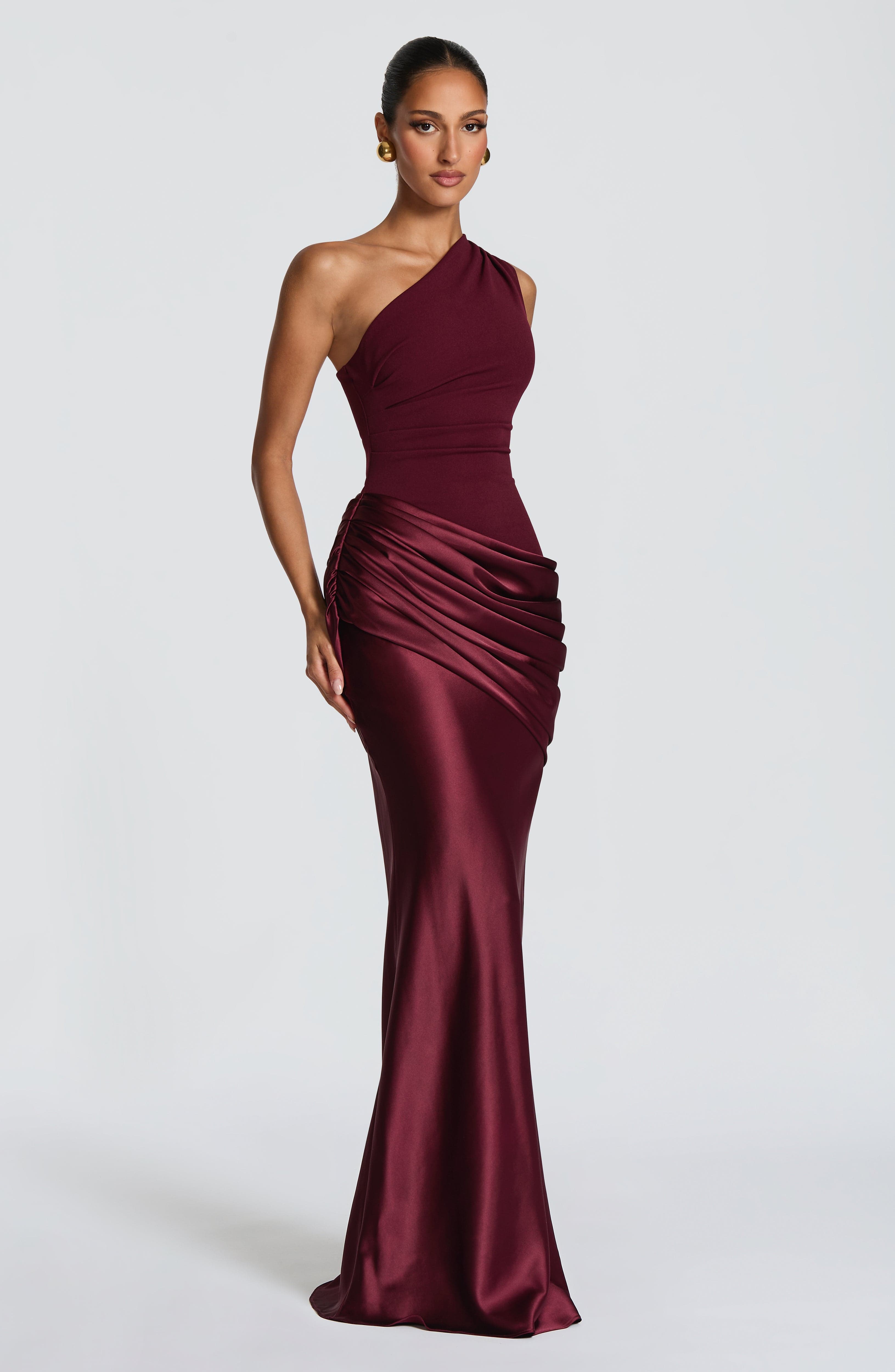 Cassandra Maxi Dress - Cherry Lacquer