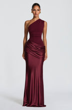 Cassandra Maxi Dress - Cherry Lacquer