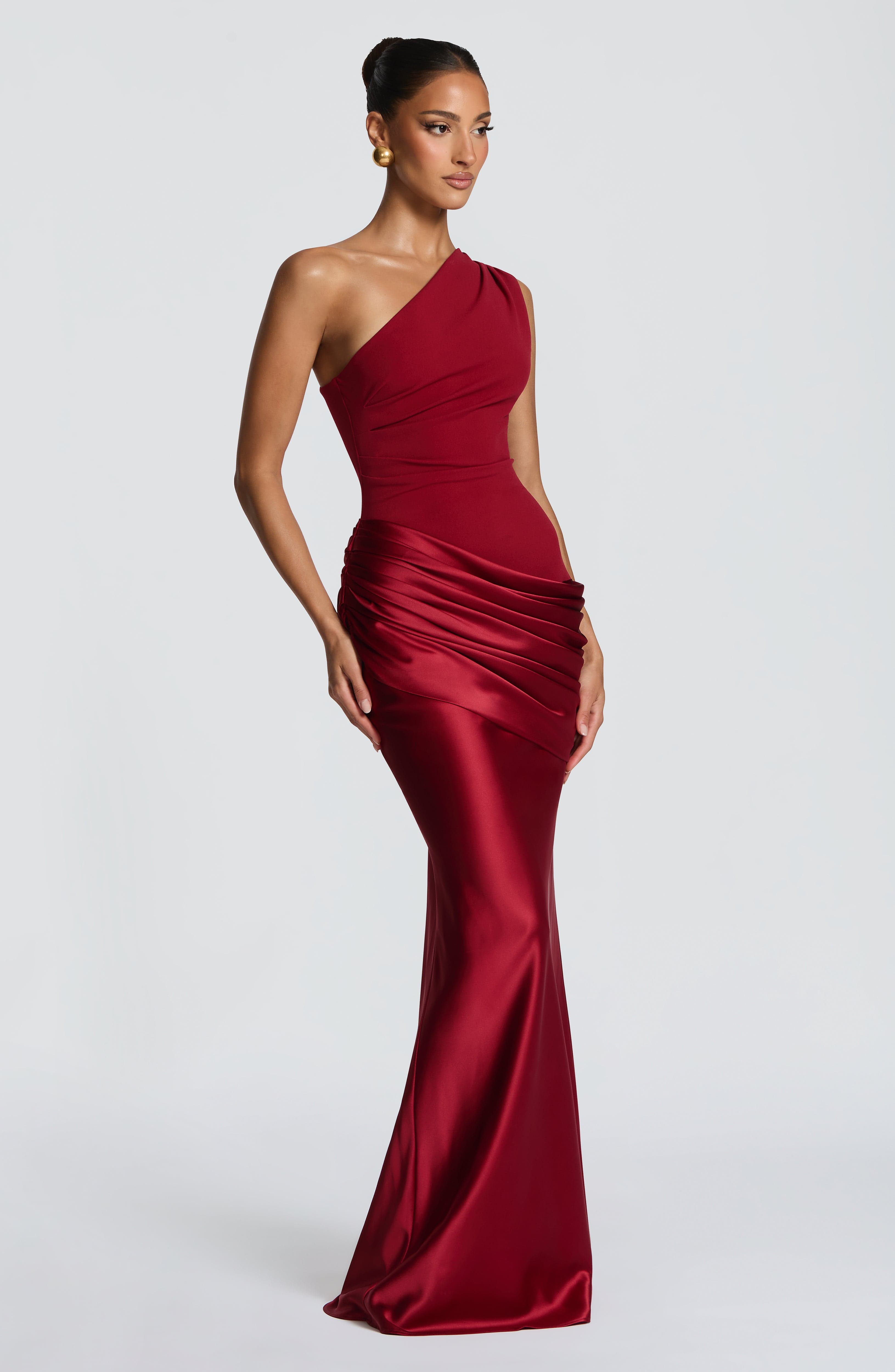 Cassandra Maxi Dress - Deep Red