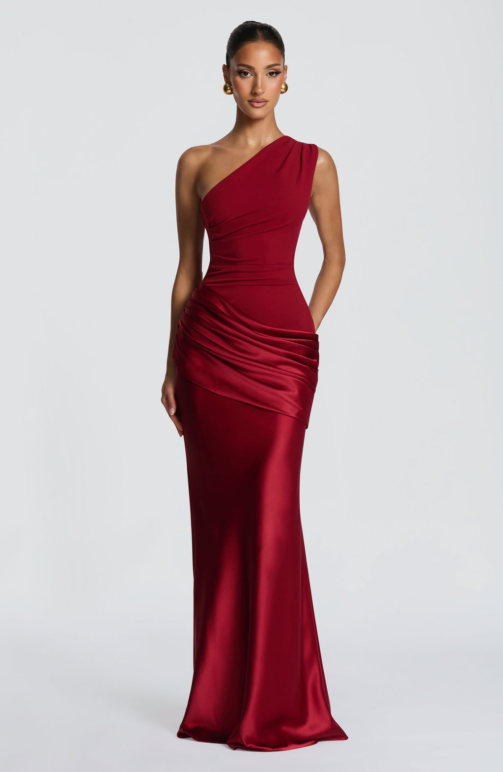 Cassandra Maxi Dress - Deep Red