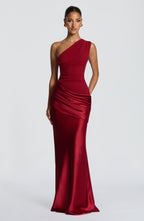 Cassandra Maxi Dress - Deep Red