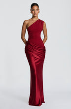 Cassandra Maxi Dress - Deep Red