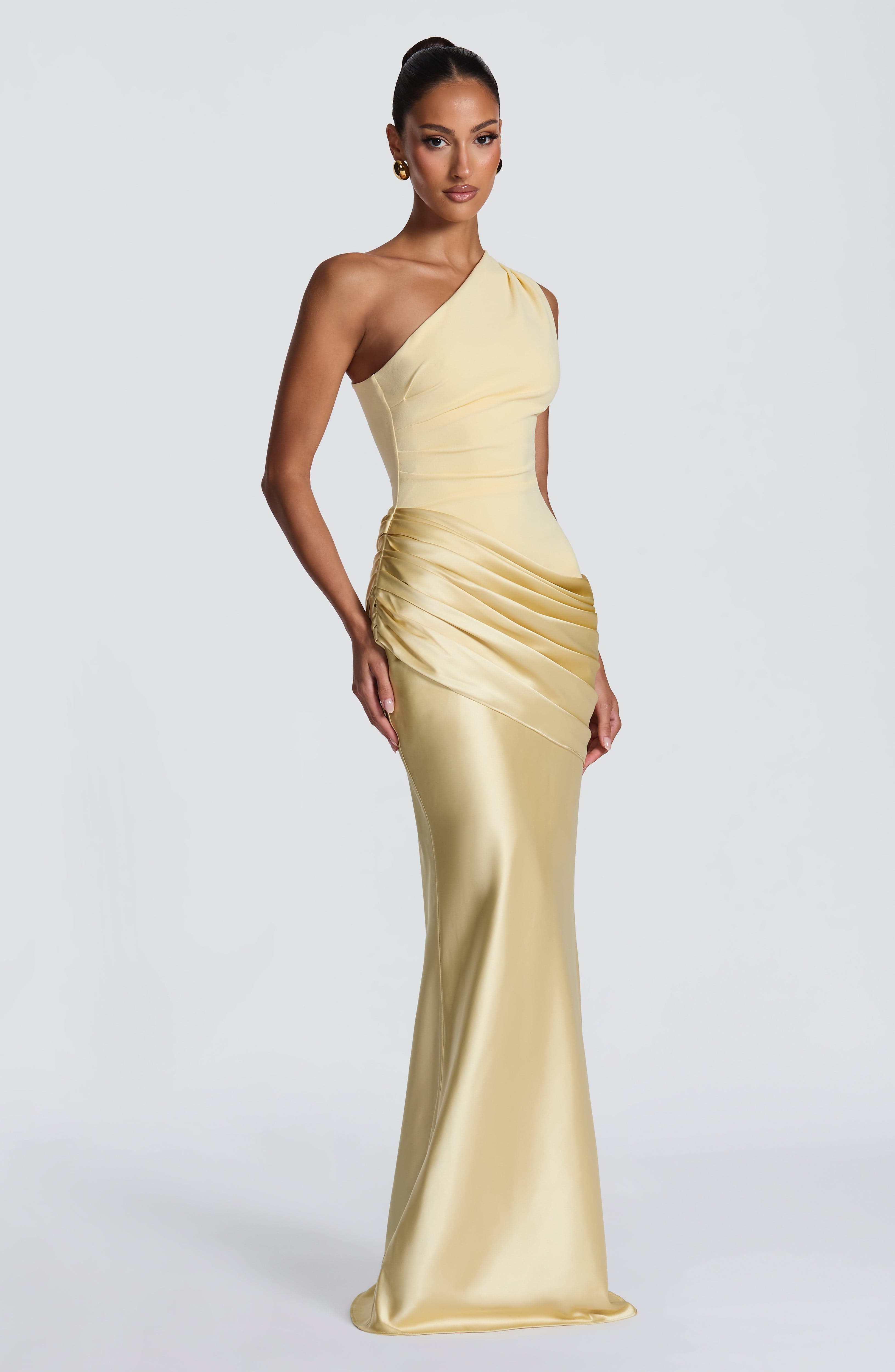 Cassandra Maxi Dress - Lemon