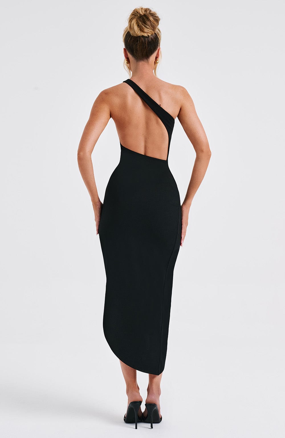 Olivia Midi Dress - Black