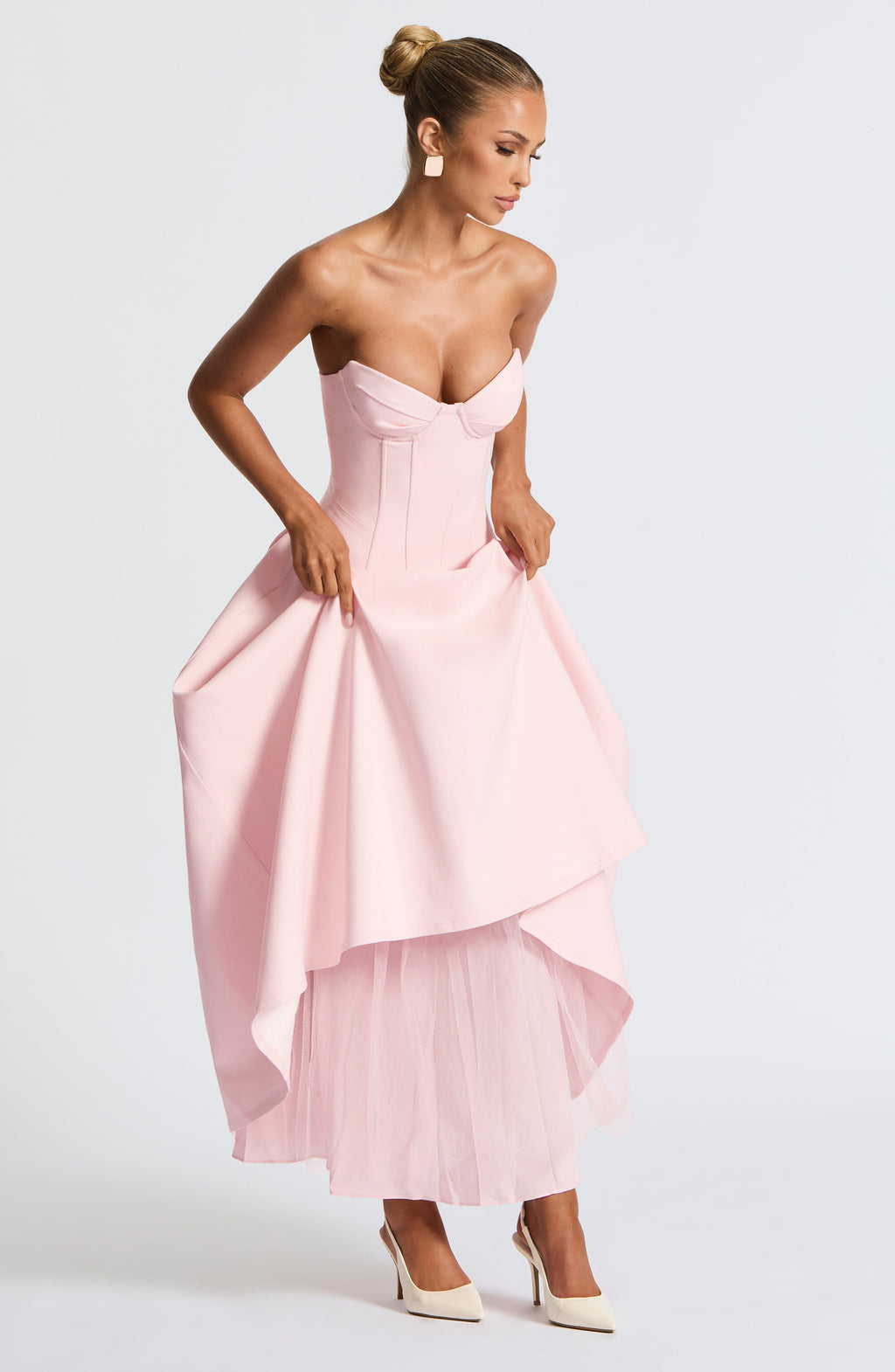 Emma Midi Dress - Blush