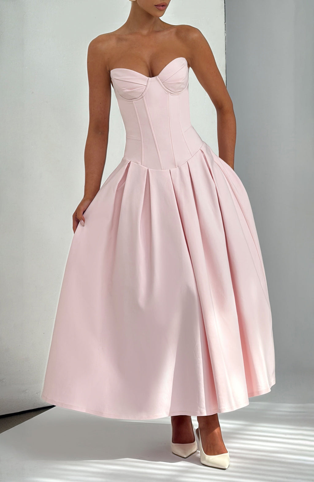Emma Midi Dress - Blush