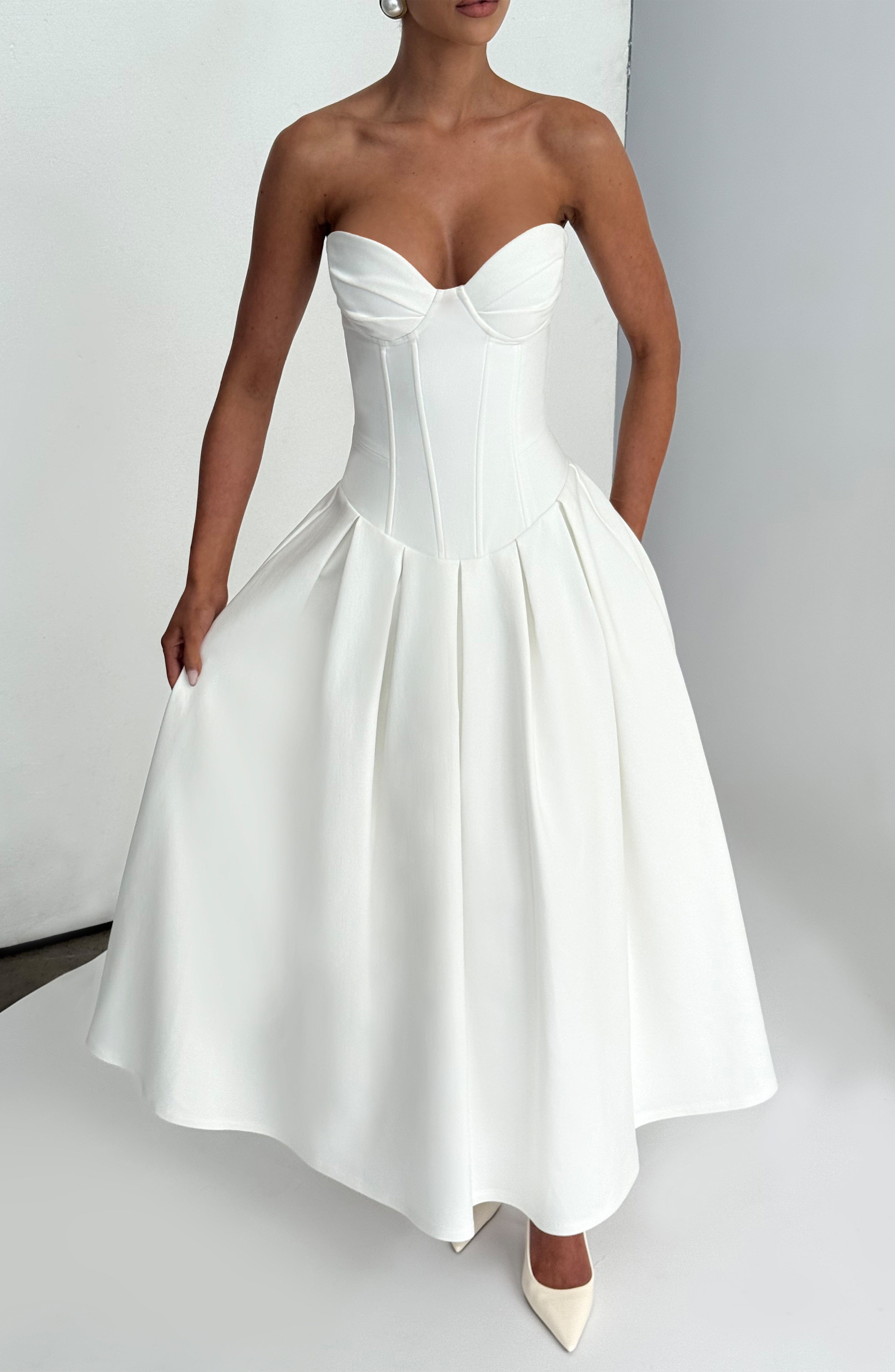 Emma Midi Dress - Ivory