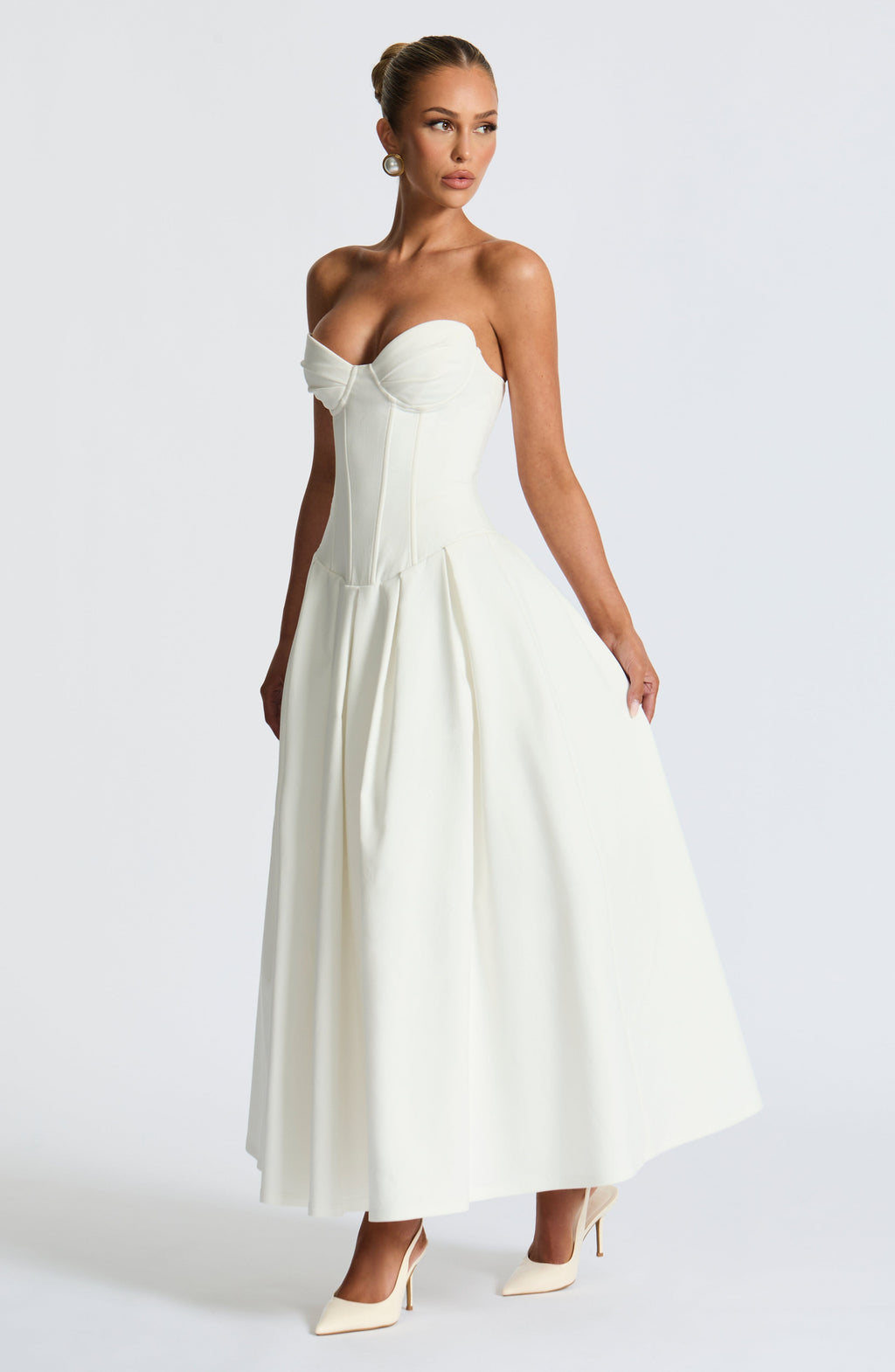 Emma Midi Dress - Ivory