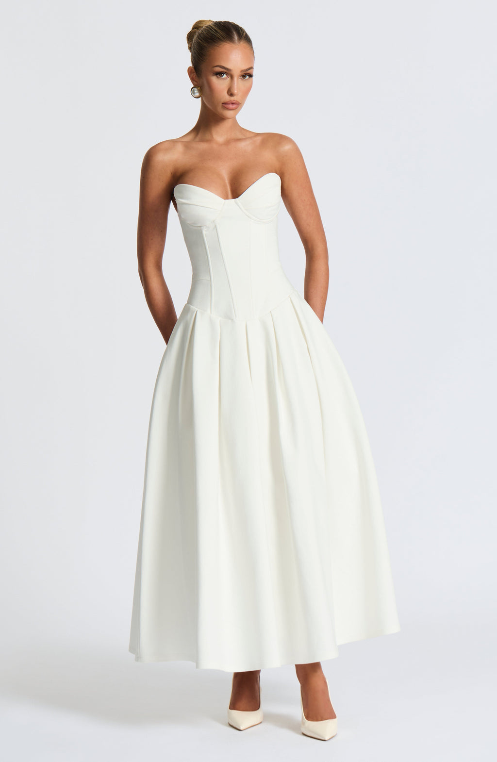 Emma Midi Dress - Ivory