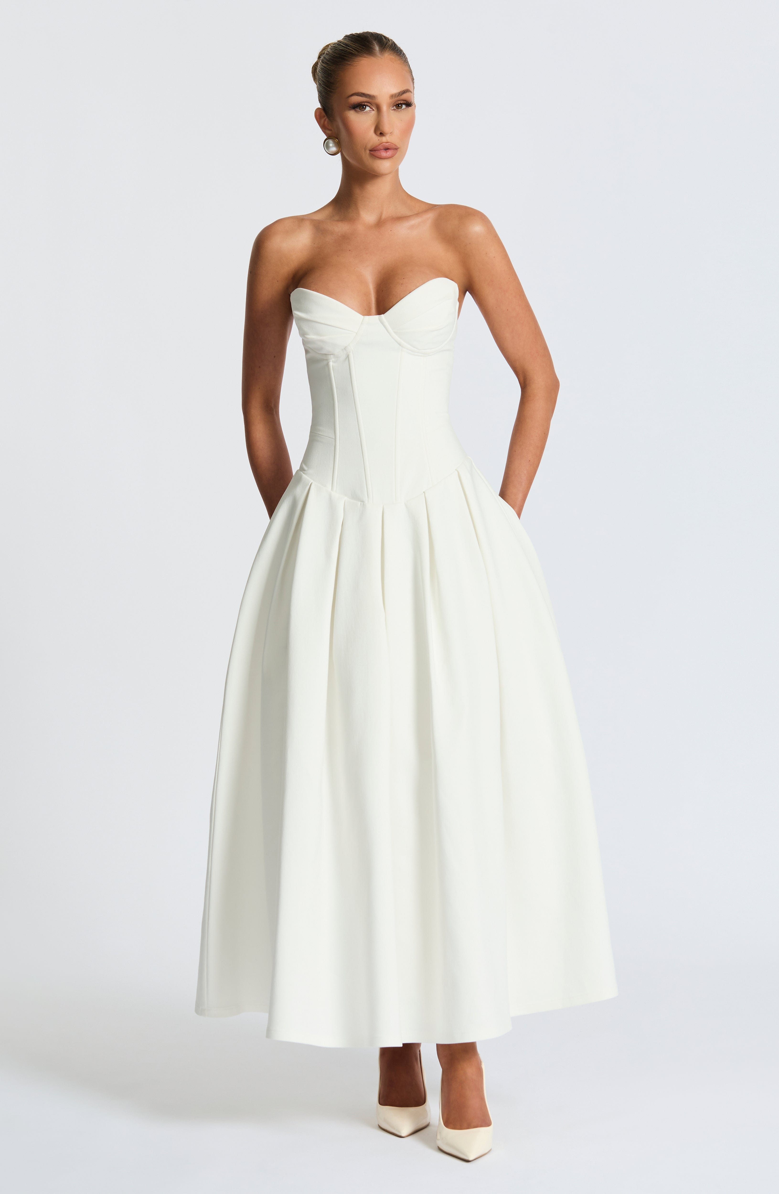 Emma Midi Dress - Ivory
